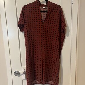 Ingrid & Isabel Black and Brown Midi Dress